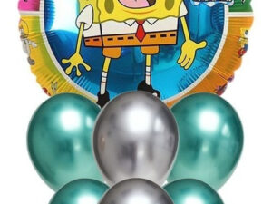 Set De Globos Decoración 7 Uds Personaje Bob Esponja