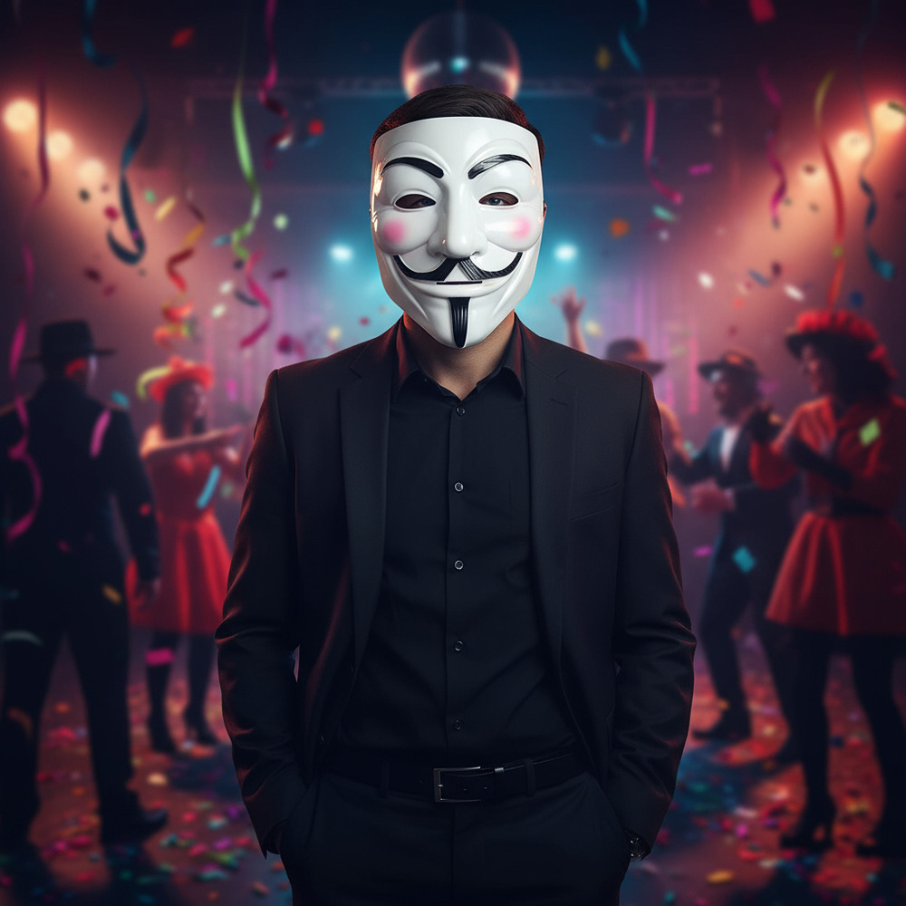 Mascaras Para Tu Disfraz Anonymus - Imagen 4