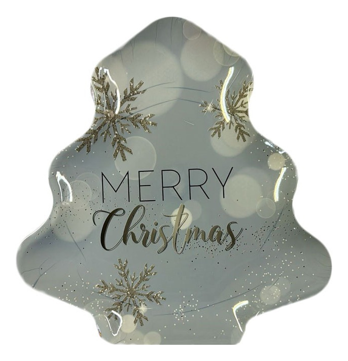 Pack / Plato Árbol / Decoración Navidad / Melamina 28 Cm - Imagen 10