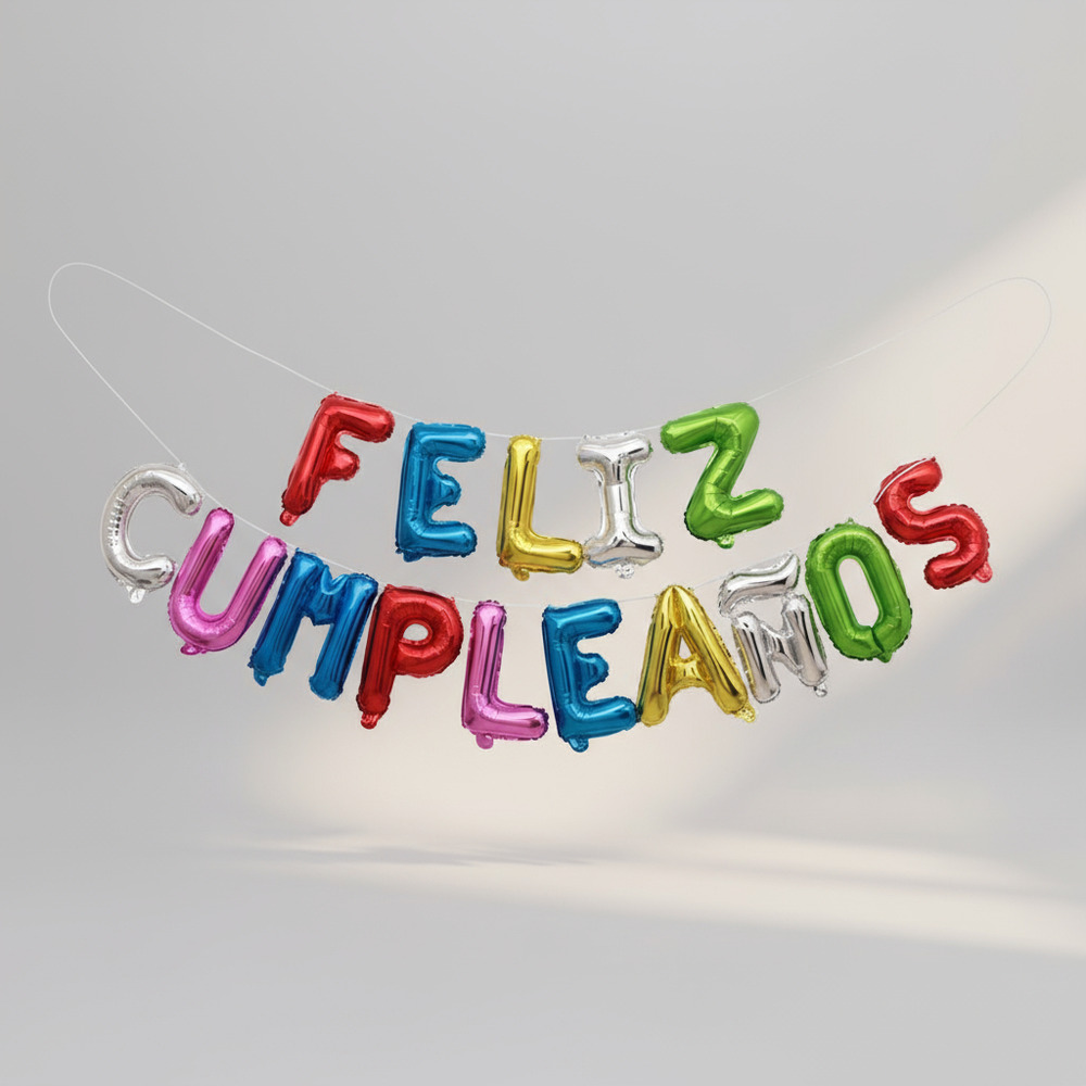 Set De Globos Decoración 15 Uds (feliz Cumpleaños) - Imagen 18