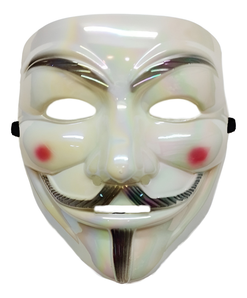 Mascara Para Tu Disfraz Anonymous Con Efecto Tornasol - Imagen 4