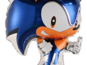 Globo Metálico Silueta Personaje Sonic