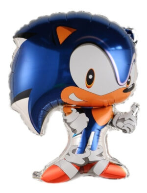 Globo Metálico Silueta Personaje Sonic