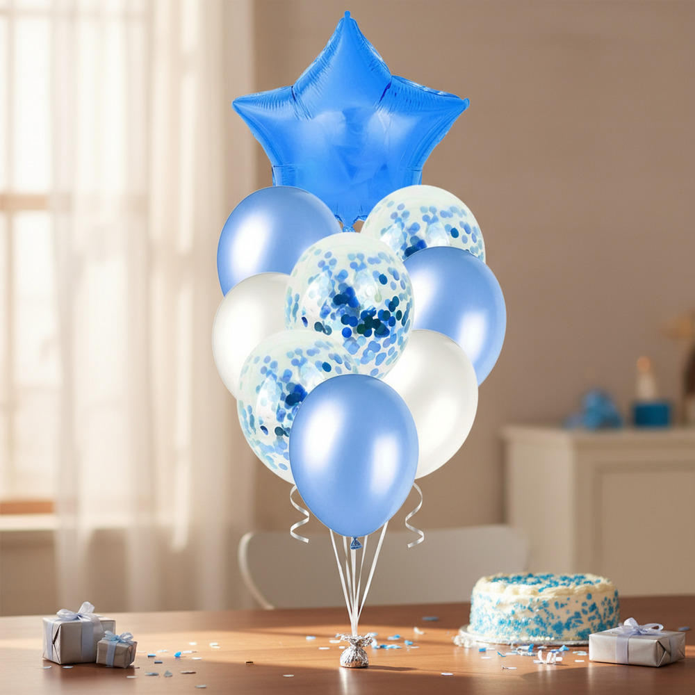 Set De Globos Decoración 9 Uds Estrella + Inflador - Imagen 24