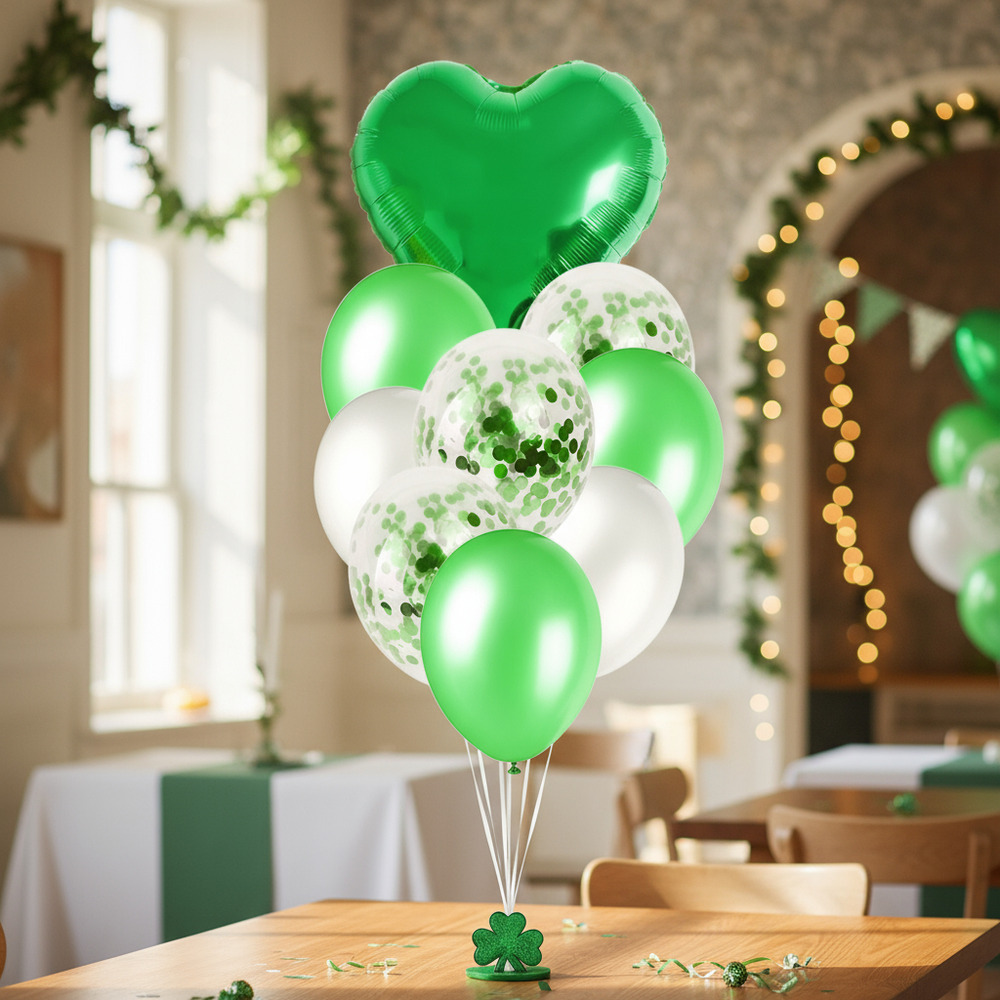 Set De Globos Decoración 9 Uds Corazón + Inflador - Imagen 6