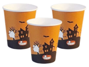 Pack 6 Uds Vaso De Cartón Con Diseño Halloween
