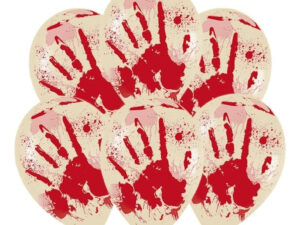 Pack 6 Uds Globos De Látex Con Diseño Halloween