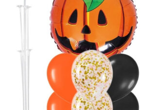 Set Globos Decoración 7 Uds Halloween + 1 Base Para Globos