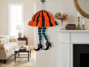 Adorno Para Decoración / Halloween / Silueta Bruja Tacón