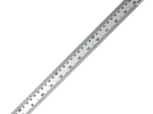 Regla De Acero 50cm Graduado Bajo Relieve Color Metal