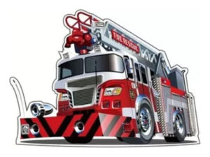 Piñata De Cumpleaños Carro Bomberos 3 D