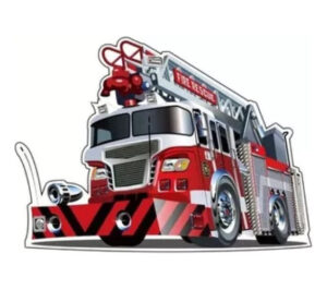 Piñata De Cumpleaños Carro Bomberos 3 D