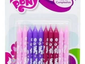 Vela Para Decoración De Torta Motivo My Little Pony 10 Uds
