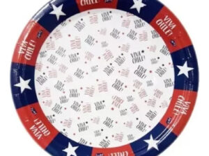 Pack 6 Uds Plato Pequeño Cartón / Diseño Viva Chile