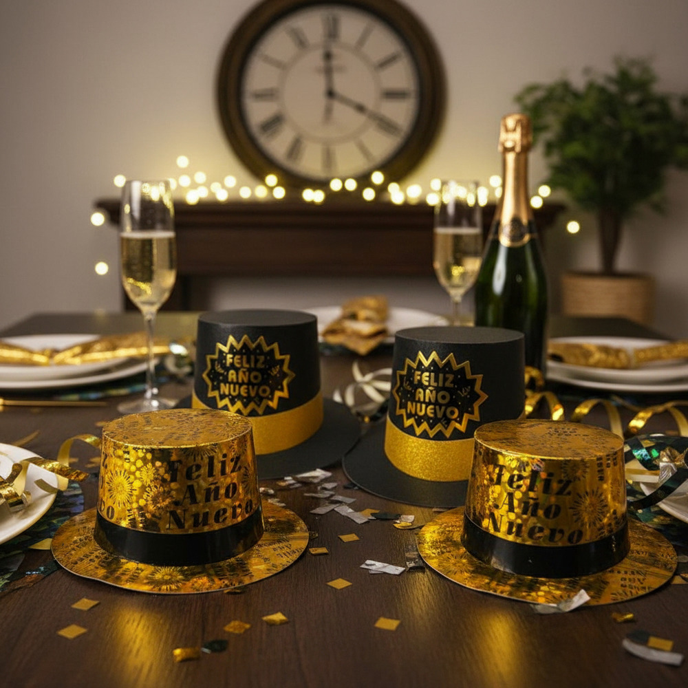 Pack 4 Sombreros / Cotillón / Decoración ( Fin De Año ) - Imagen 2