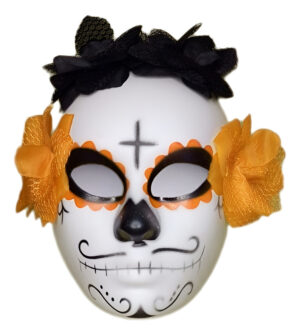 Mascara Para Tu Disfraz / Catrina / Diseño Cruz