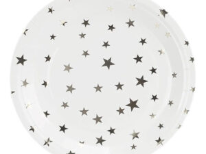 Pack 6 Uds Plato Pequeños Cartón / Diseño Estrellas