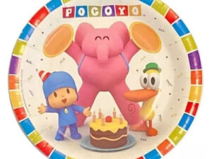 Pack 6 Uds Plato Pequeño Cartón / Diseño Pocoyo