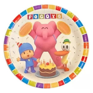 Pack 6 Uds Plato Pequeño Cartón / Diseño Pocoyo