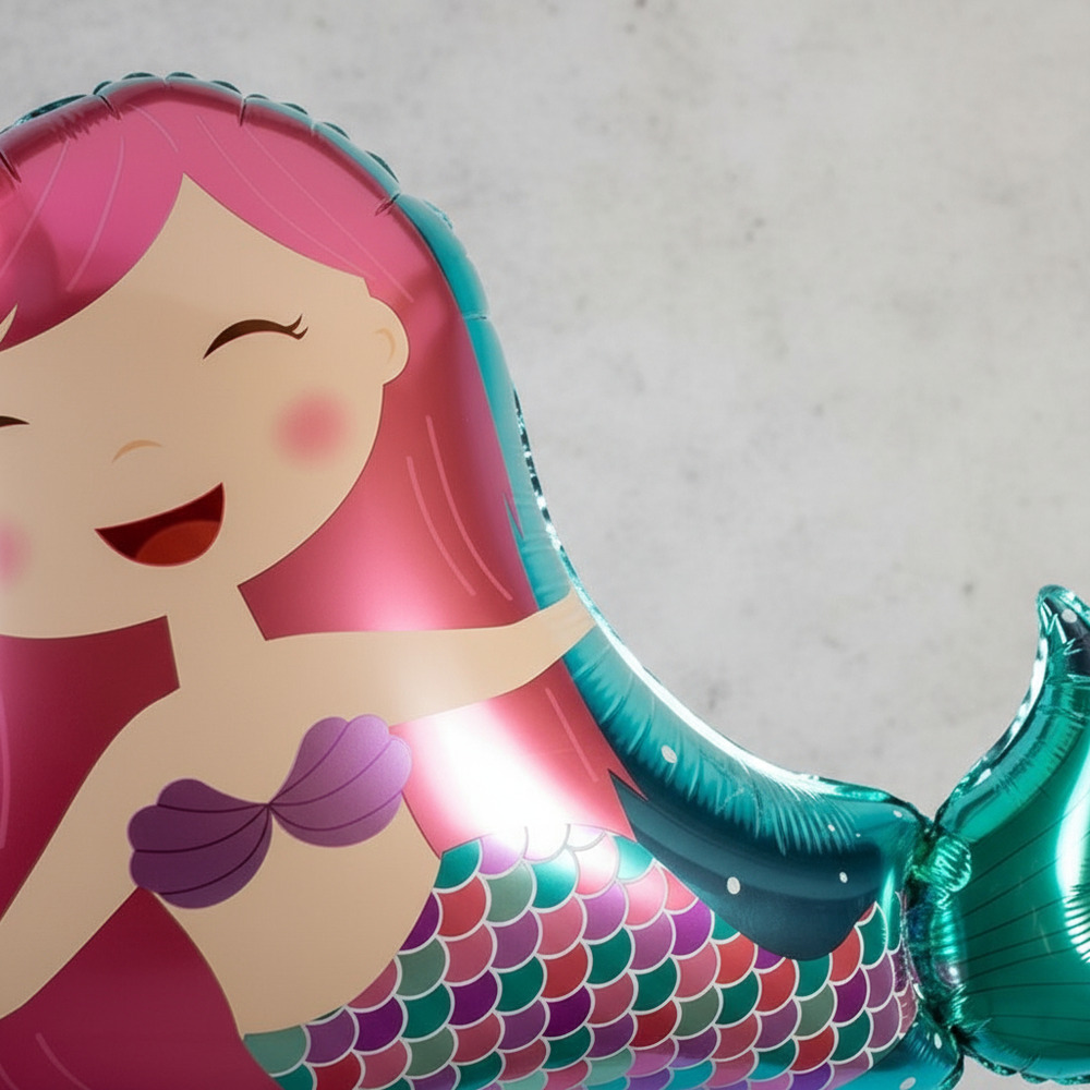 Globos Metálico Silueta Sirena - Imagen 3