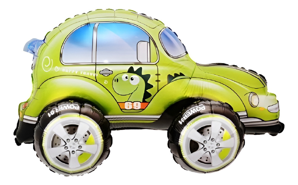 Globo Metálico 3d Figura Automóvil