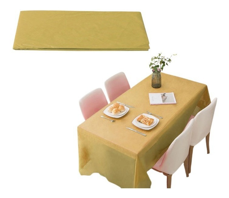 Mantel Plástico Para Decoración De Mesa Rectangular Unicolor - Imagen 8