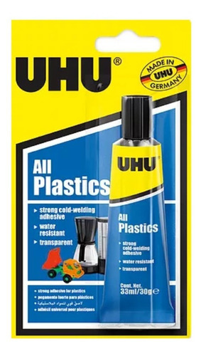 Pegamento Pomo Uhu All Plastics No Tóxico