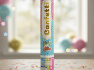 Cañón Confeti Revelación De Género Azul O Rosa Pack De 2 Und