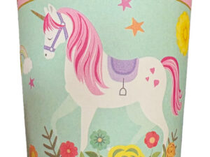 Pack 10 Uds Vaso De Cartón Con Diseño Unicornio