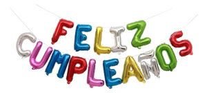 Set De Globos Decoración 15 Uds (feliz Cumpleaños) Color