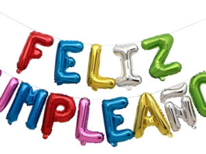 Set De Globos Decoración 15 Uds (feliz Cumpleaños) Color