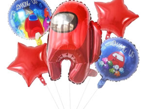 Set De Globos Decoración 5 Uds Motivo Among Us