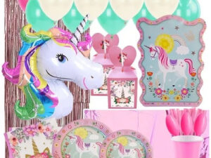 Set De Cumpleaños + Piñata Unicornio