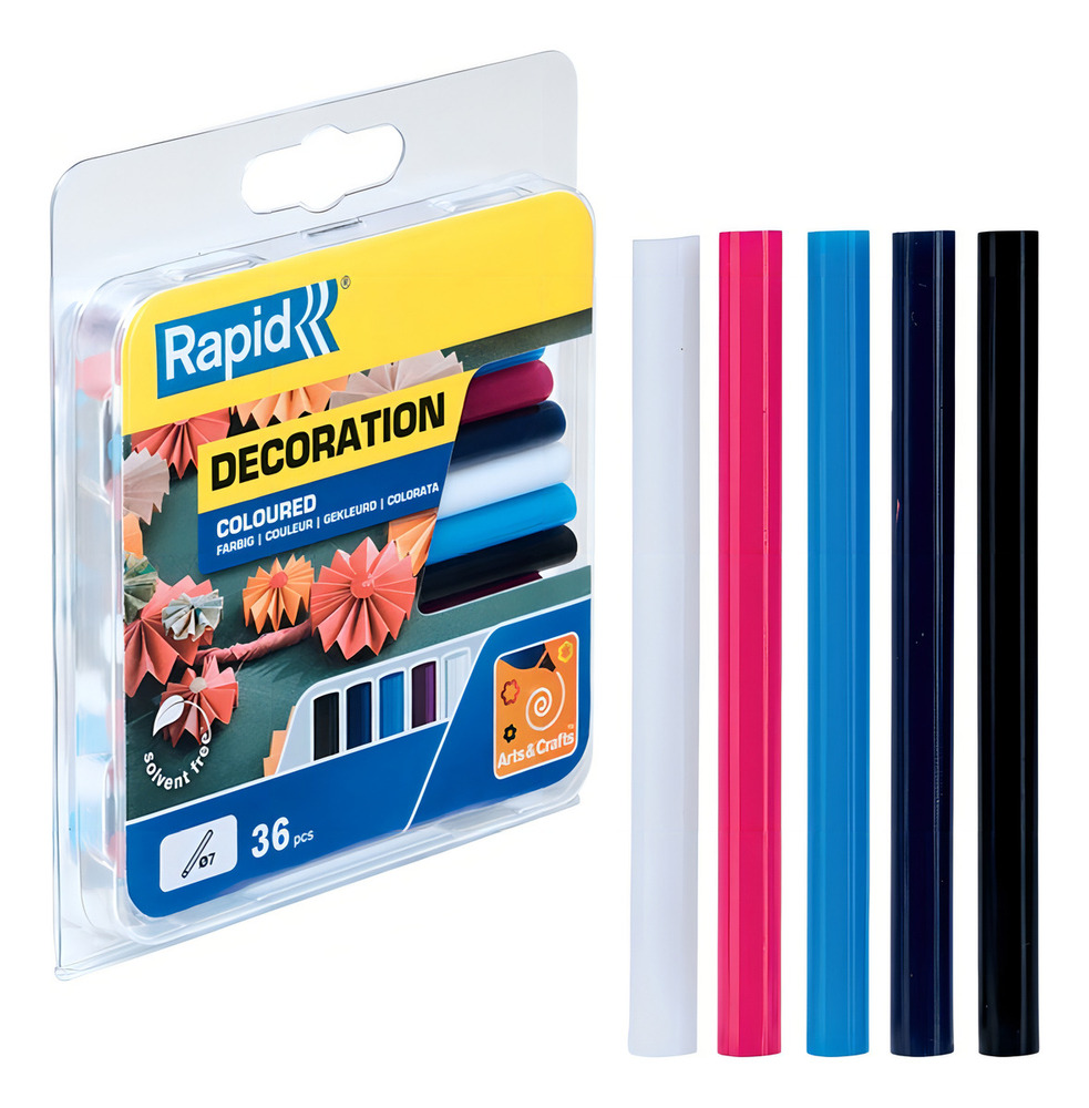 Pack 36 Barras De Silicona / Adhesivo De Color / 7mm Color Color 1363