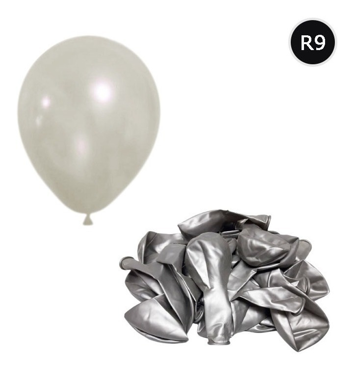Pack 25 Uds Globos Decorativos De Látex Metálicos R9 - Imagen 6