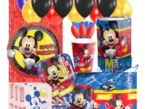 Set De Cumpleaños + Globos + Piñata Mickey Mouse 12 Personas