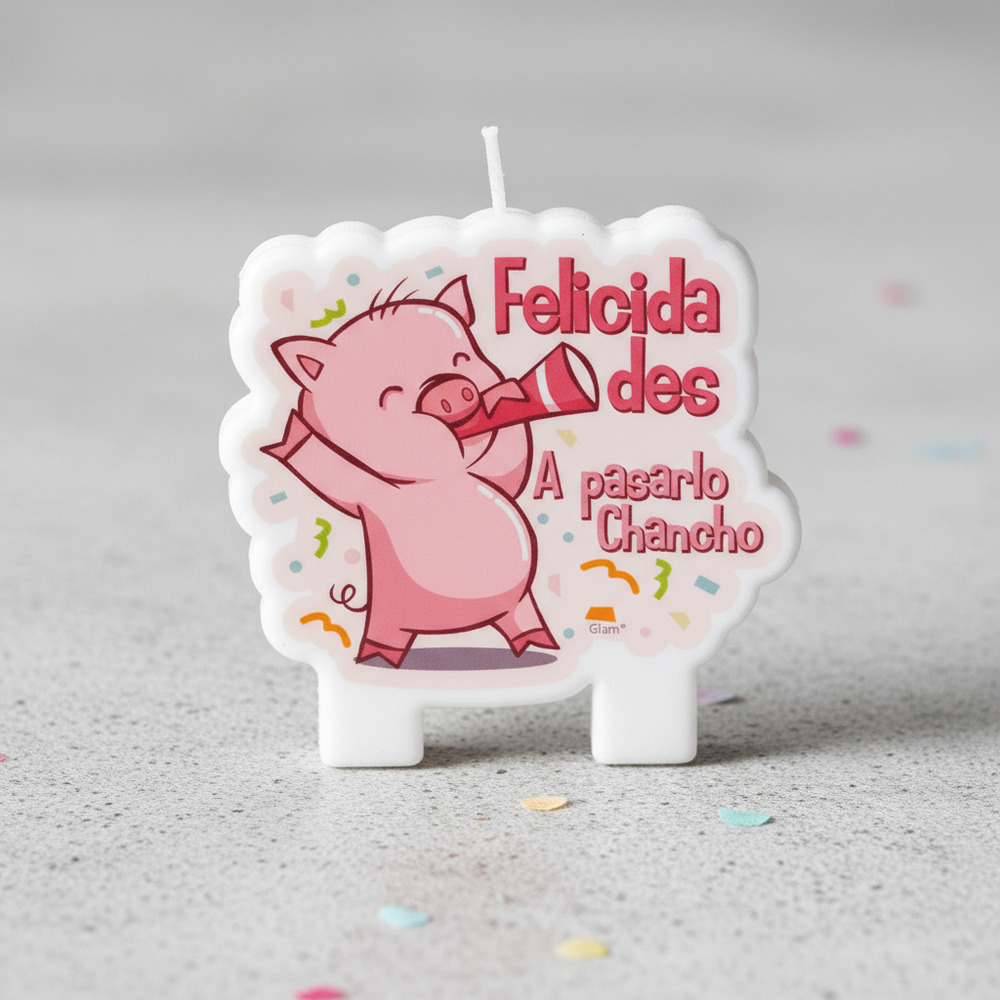 Vela A Pasarla Chancho! Para Cumpleaños - Imagen 4