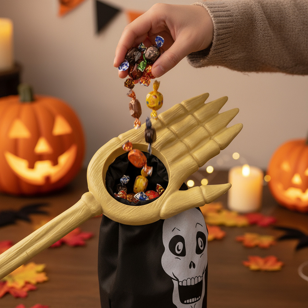 Bolsa Para Dulces Motivo Halloween Con Diseño Mano - Imagen 6