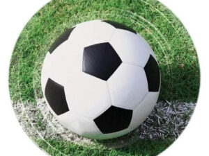 Pack 6 Uds Plato Grande Cartón / Diseño Futbol