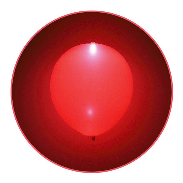 Pack 5 Uds Globos De Látex Con Luz Intermitente Rojo/azul - Imagen 4