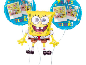 Pack 3 Uds Globos Metalicos Personaje Bob Esponja