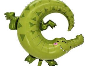 Globo Metálico Decoración Animal Cocodrilo