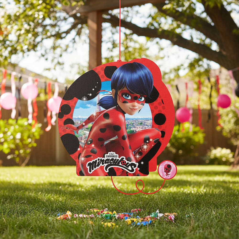 Piñata De Cumpleaños Miraculous Ladybug - Imagen 2
