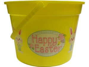 Balde Para Dulces De Pascua / Diseño Conejos / Happy Easter