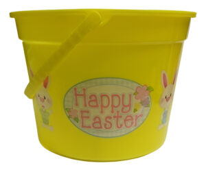 Balde Para Dulces De Pascua / Diseño Conejos / Happy Easter