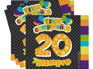 Servilletas Papel Para Decoración Numero Con Frase Y Siempre