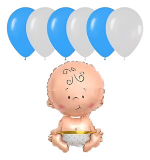 Set Globos Decoración 7 Uds Globo Pequeño Figura Bebe