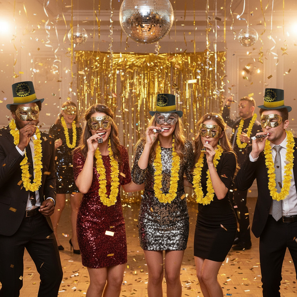 Pack 5 Personas Cotillón Celebración Fin De Año / Sombreros - Imagen 3
