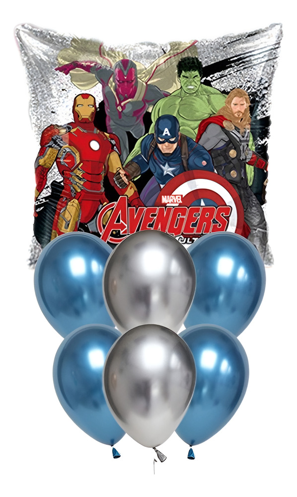 Set De Globos Decoración 7 Uds Superhéroe Marvel - Imagen 12