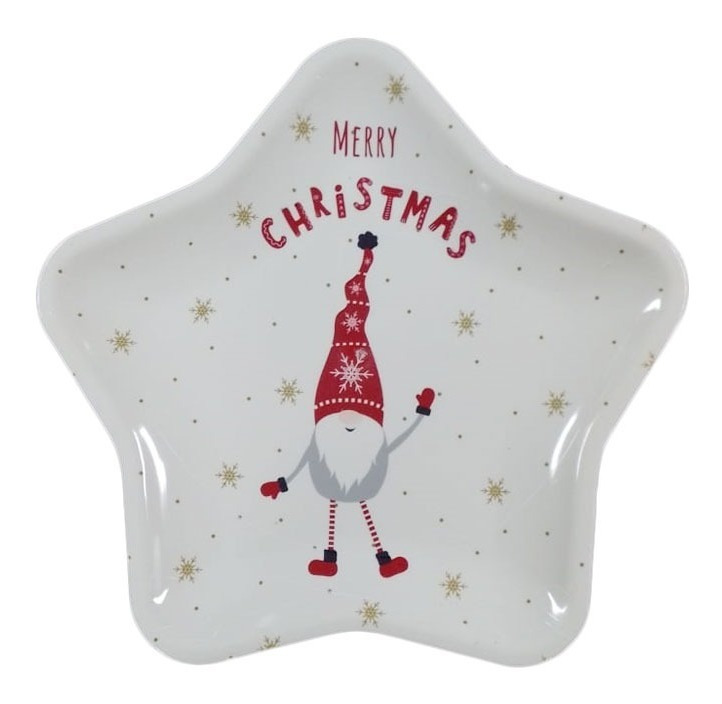 Pack / Plato Estrella / Decoración Navidad / Melamina 26 Cm - Imagen 5